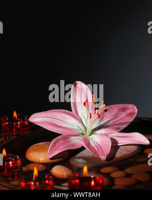 Zen atmosphere at spa salon Stock Photo