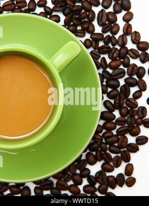 Fresh Cup Of Brewed Coffee To Perk A Person Up In The Morning Stock Photo