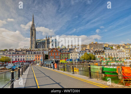 Impression of the St. Colman's Cathedral in Cobh near Cork, Ireland Stock Photo