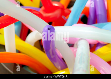 balloon twisting art children workshop colorful stock Stock Photo