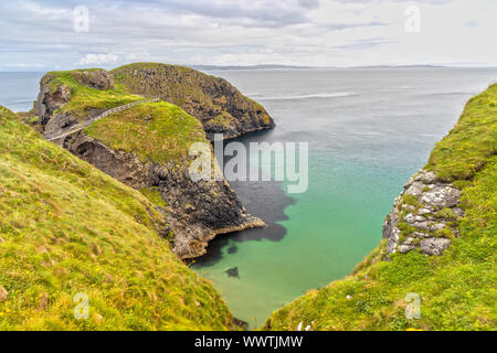 Impression of Carrick-a-Rede in Northern Ireland Stock Photo
