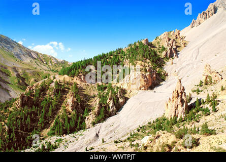 Summer landscape in the French Alps. Stock Photo