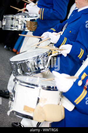 Marching Drummers Stock Photo