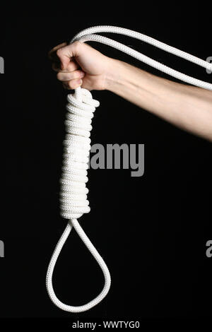 rope loop in hand Stock Photo - Alamy