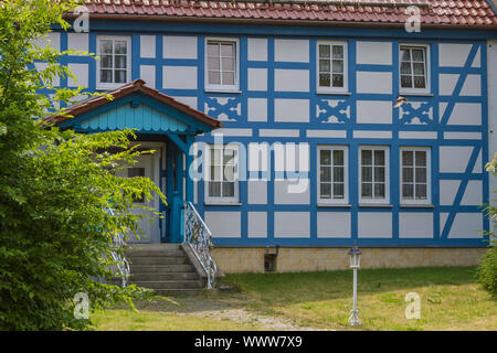 Staircase to the town of Oberharz am Brocken Stock Photo