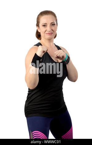 image portrait of a beautiful brown-eyed woman Stock Photo