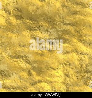 Seamless Gold Metal Texture Ore Nugget Background Stock Photo