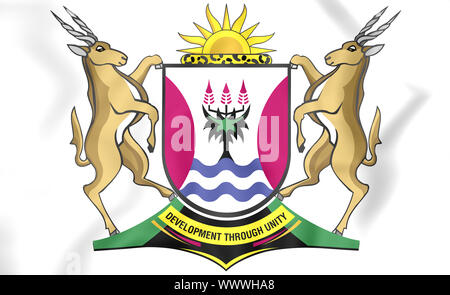 3D Eastern Cape Province Coat Of Arms South Africa 3D Illustration 3D Eastern Cape Province Coat Of Arms South Africa 3D Illustration