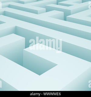3d Illustration of Maze or Labyrinth Background Stock Photo