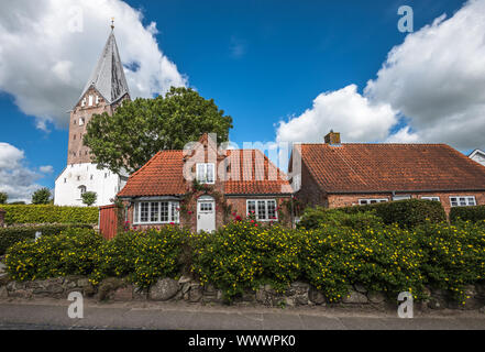 Mogeltonder, little Danish village in the southwest of Jutland peninsula, Denmark Stock Photo