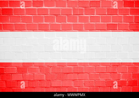 flag painted on a brickwall can be used as background Stock Photo