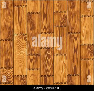 Seamless texture - wooden boards wall Stock Vector