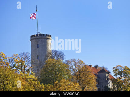 tower of castle Sparrenburg, Bielefeld, East Westphalia, North Rhine-Westphalia, Germany, Europe Stock Photo