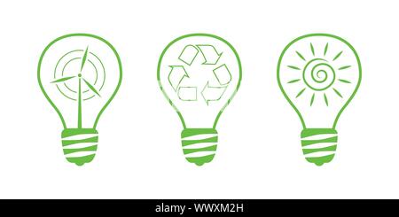 Green Nature Icons. Part 10 - Environment Stock Vector