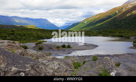 Worthington glacier Stock Photo