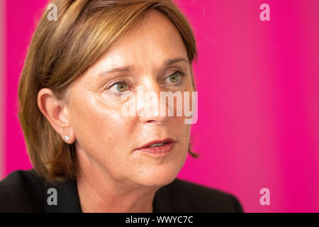 Duesseldorf, Germany. 16th Sep, 2019. Yvonne Gebauer, NRW Minister of Education, recorded during a press conference of the FDP NRW. The FDP has commented on its work in the state government. Credit: Marius Becker/dpa/Alamy Live News Stock Photo
