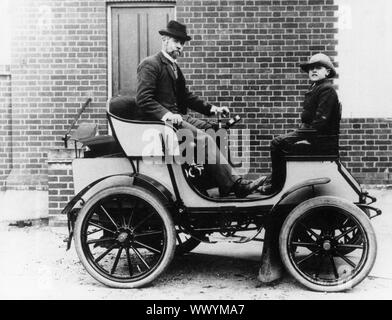 1901 Serpollet steam car. Stock Photo