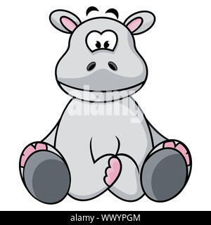 Cute Hippo Stock Photo