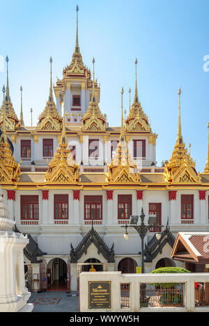 The Buddhist temple Wat Ratchanatdaram in the central district of Bangkok Stock Photo