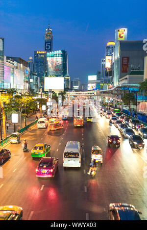 Central World Plaza in the Pathum Wan district of Bangkok, best known for its shopping centers Stock Photo