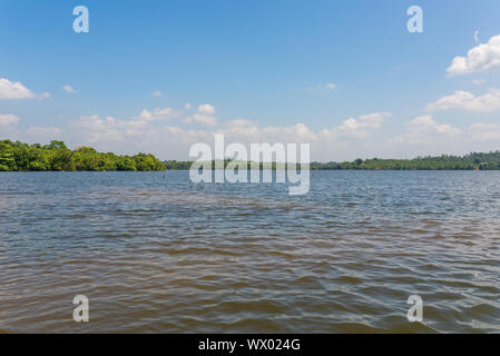 The Hikkaduwa Lake in the north-east of the same touristy town Hikkaduwa Stock Photo