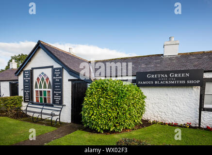 Blacksmiths shop in Gretna Green Scotland Stock Photo