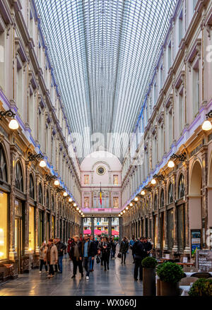 Royal Gallery of Saint Hubert, Brussels, Belgium, Europe Stock Photo