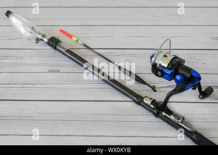Feeder - English fishing tackle for catching fish. Stock Photo