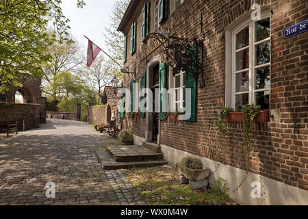 restaurant Winkmannshof, former farmyard of Linn Castle, Krefeld, Lower Rhine, Germany, Europe Stock Photo