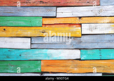 Vintage colorful wooden background texture. Stock Photo