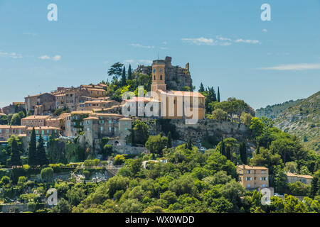 The medieval village of Eze, Alpes Maritimes, Provence Alpes Cote D'Azur, French Riviera, France, Europe Stock Photo