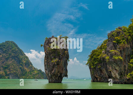 James Bond Island, featured in the movie The Man with the Golden Gun, Phang Nga, Thailand, Southeast Asia, Asia Stock Photo