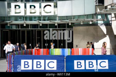 London, England, UK. New Broadcasting House, home of the BBC Stock Photo