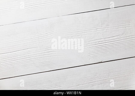 White wooden surface as a wooden background. Top view Stock Photo