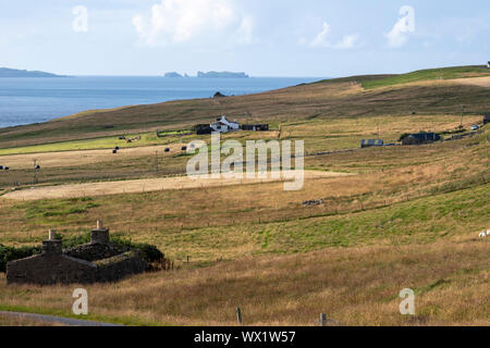 Abandon house in Yell island, Shetland, Scotland, UK Stock Photo