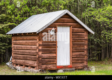 Rustic Charm At Hart D Ranch In Slana Alaska Stock Photo