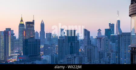 cityscape and skyline at dusk Stock Photo