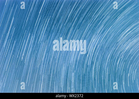 star trails sky background Stock Photo