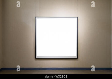 single blank frame on old wall Stock Photo