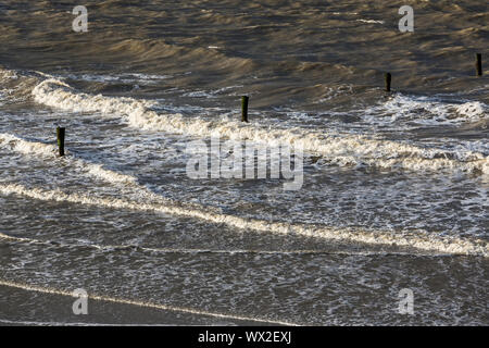 Norderney, Weststrand, Strand, Meer, stürmisch Stock Photo