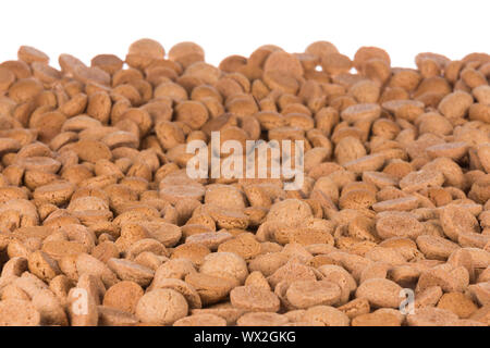 Background of brown ginger nuts, typical Dutch sweets at Sinterklaas event Stock Photo