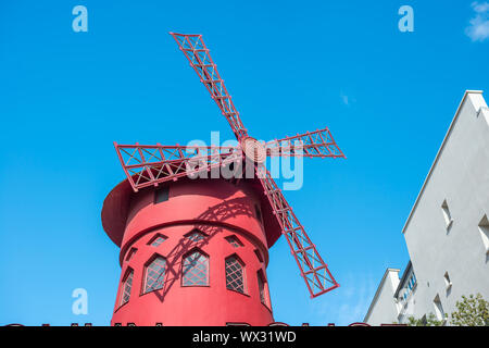 Moulin Rouge cabaret in Paris Stock Photo