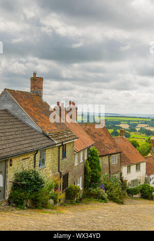 Shaftesbury is a town and civil parish in Dorset, England. Stock Photo