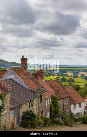 Shaftesbury is a town and civil parish in Dorset, England. Stock Photo