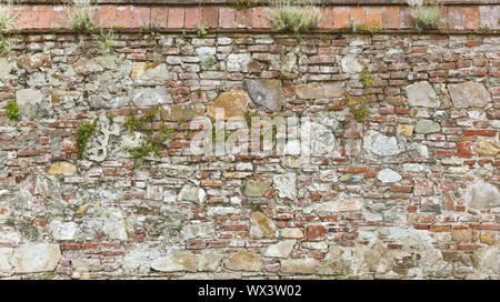 Rustic expire brick wall in poster size Stock Photo