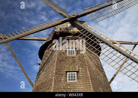 Tower windmill in the district of Coesfeld-Lette, Coesfeld, North Rhine-Westphalia, Germany, Europe
