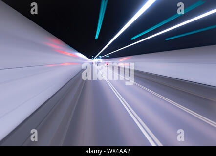 Riding bus Stock Photo