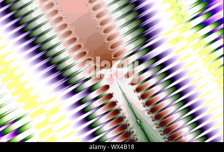 Fractal image: glowing colored stripes and lines. Stock Photo