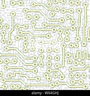 Abstract square graphical circuit board light pattern Stock Photo