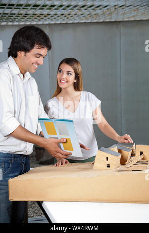 Architects Working On Project Together Stock Photo
